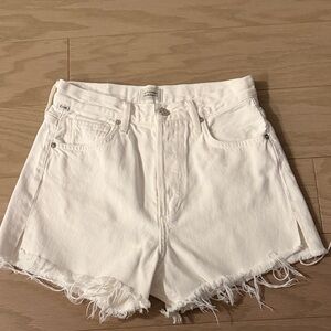 Citizens Of Humanity White Jean Shorts